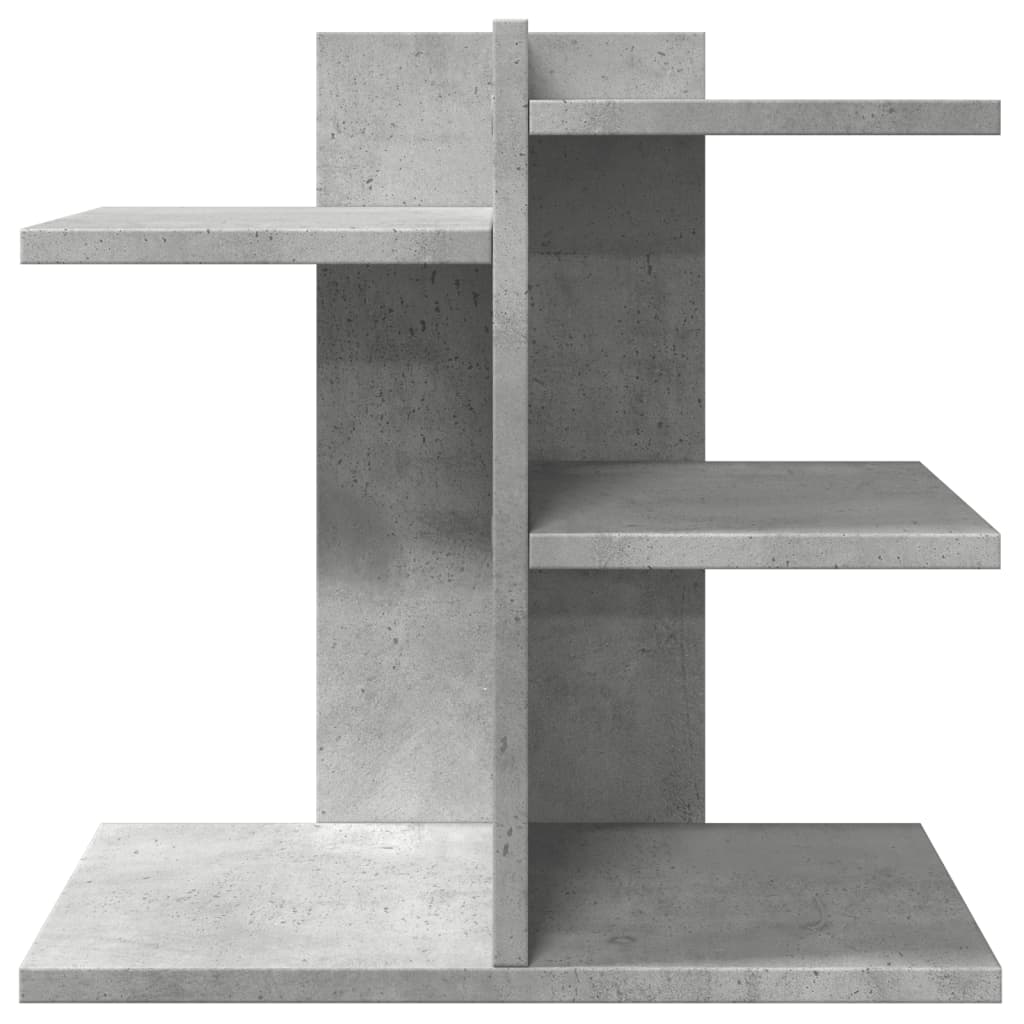 Desk Organizer Concrete Gray 42x21.5x42 cm Wood-based Material