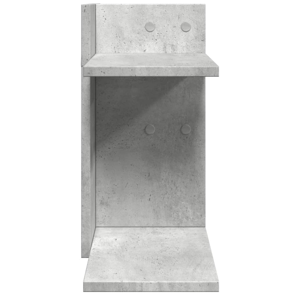 Desk Organizer Concrete Gray 42x21.5x42 cm Wood-based Material