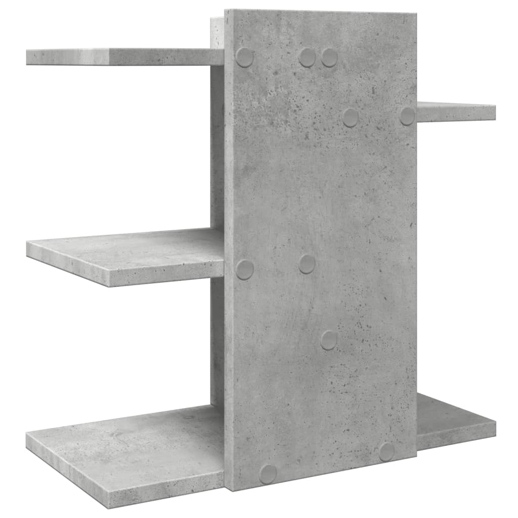 Desk Organizer Concrete Gray 42x21.5x42 cm Wood-based Material
