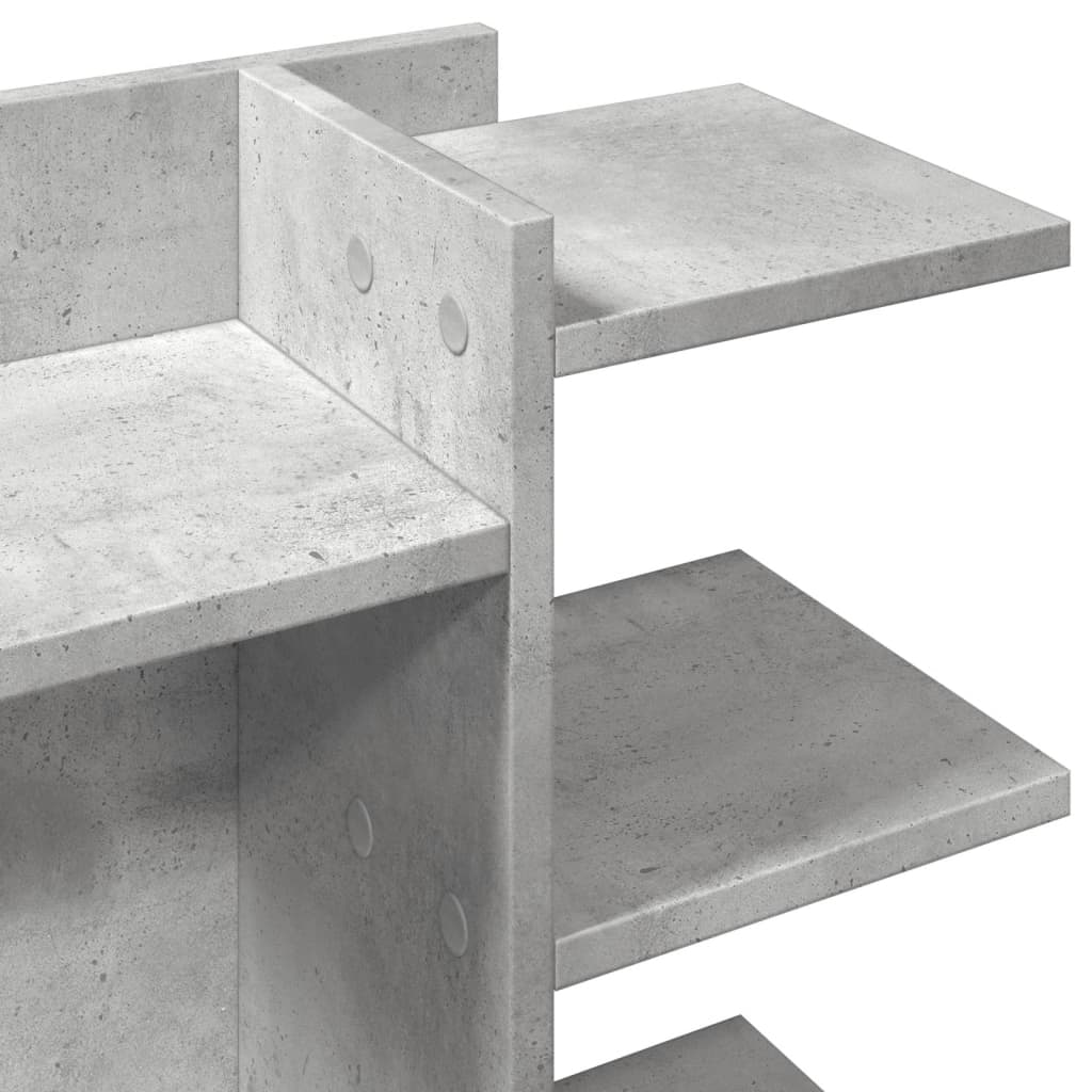 Desk Organizer Concrete Gray 42x21.5x42 cm Wood-based Material