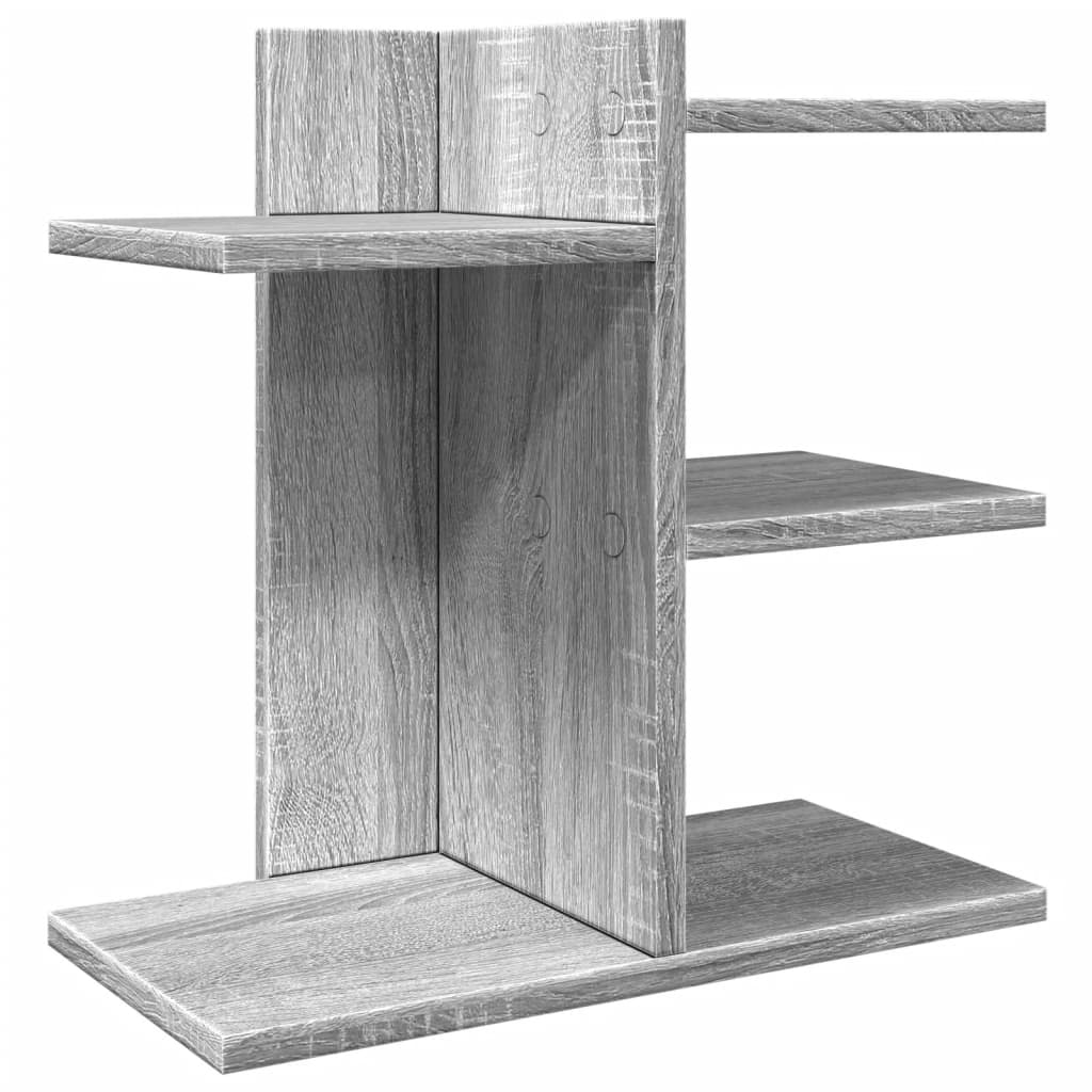 Organiseur de bureau gris Sonoma 42x21,5x42 cm Bois manufacturé