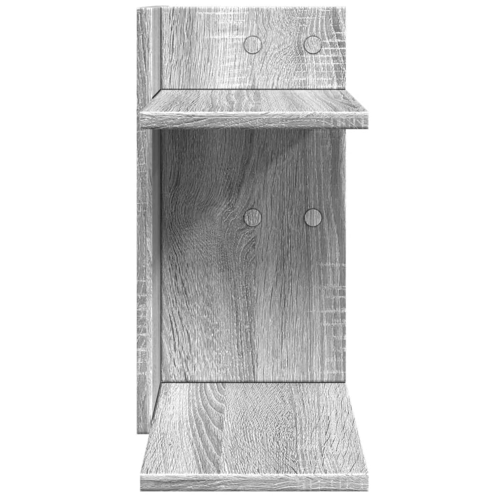 Organiseur de bureau gris Sonoma 42x21,5x42 cm Bois manufacturé