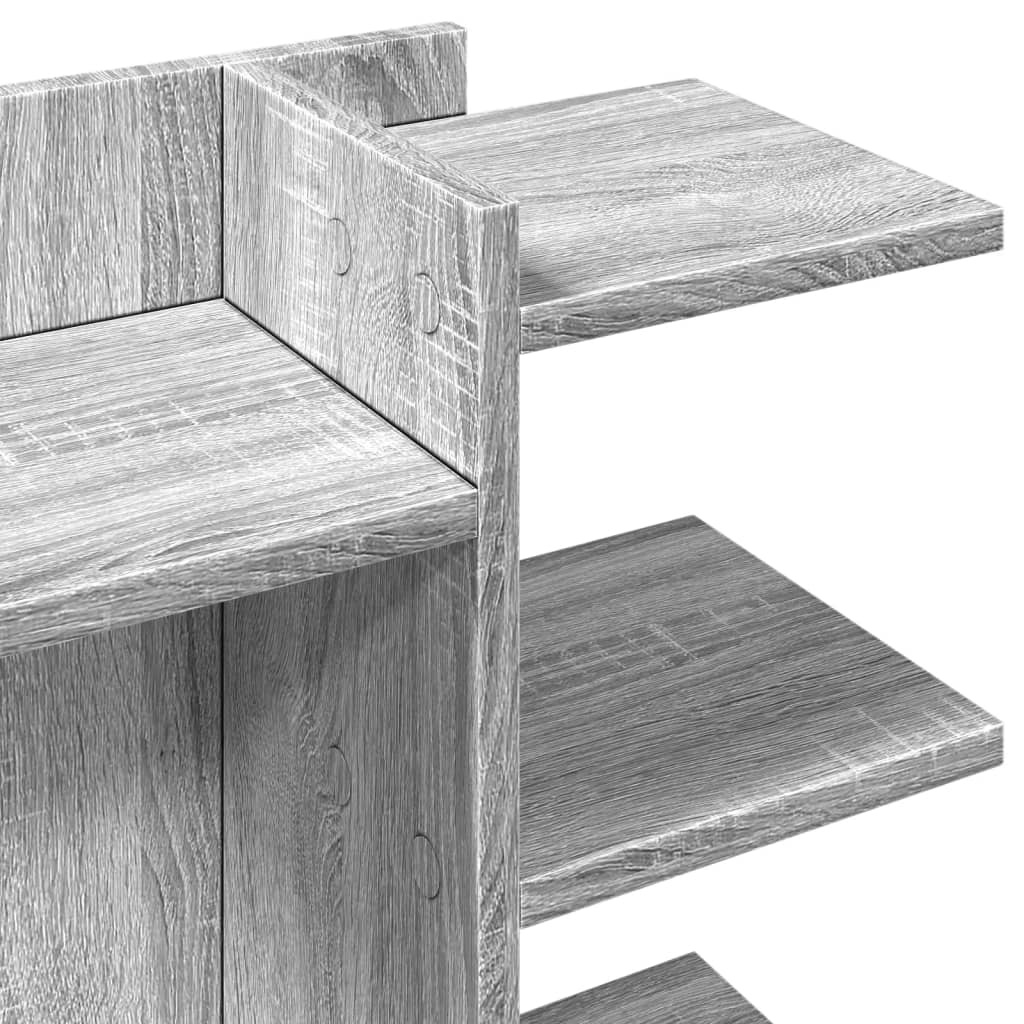 Organiseur de bureau gris Sonoma 42x21,5x42 cm Bois manufacturé