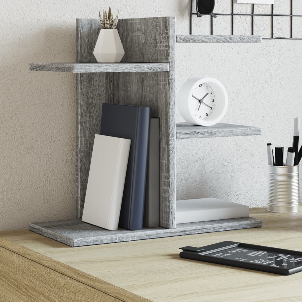 Organiseur de bureau gris Sonoma 42x21,5x42 cm Bois manufacturé