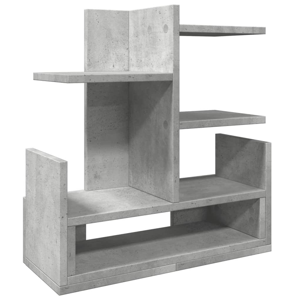 Desk Organizer Concrete Grey 49x20x52.5 cm Engineered Wood