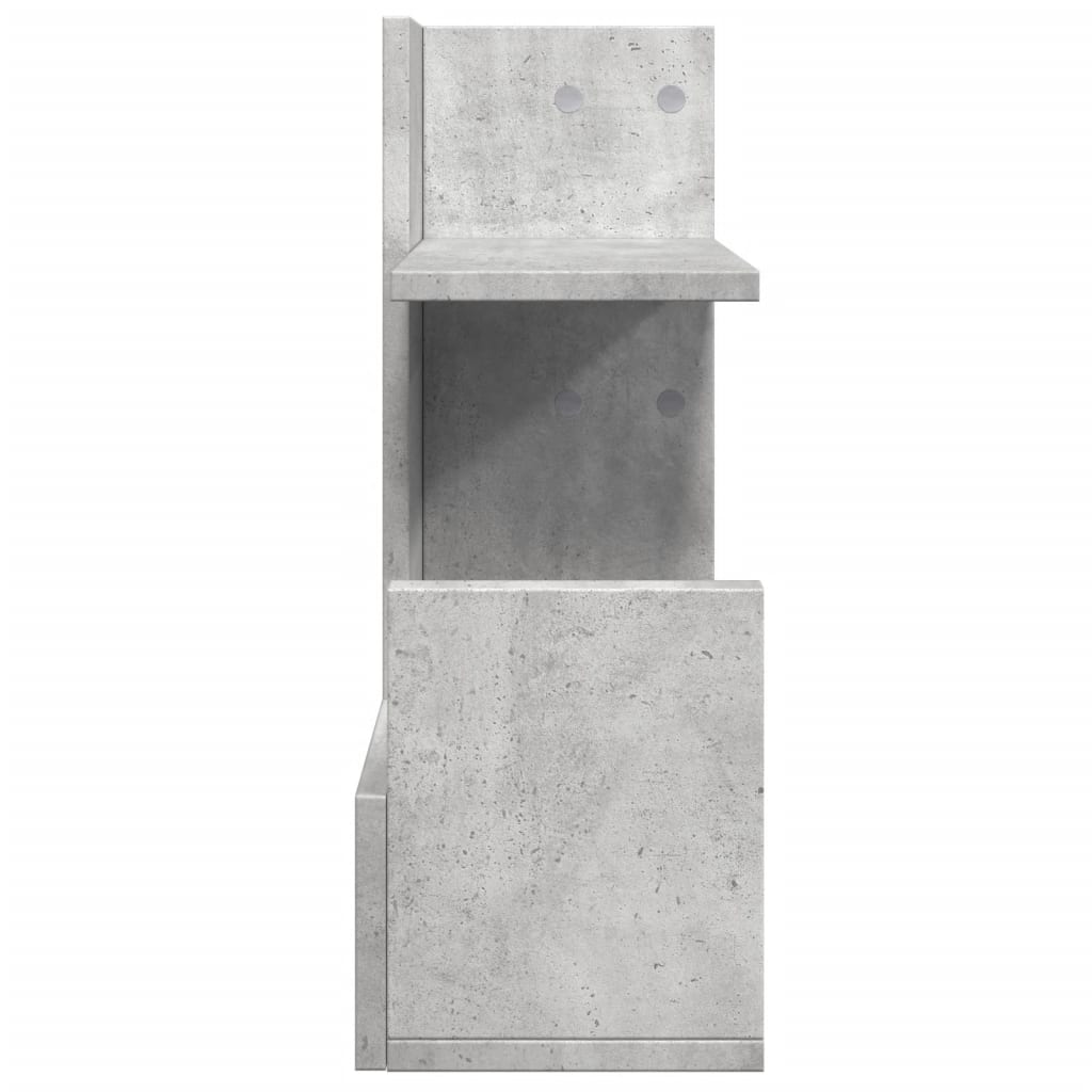 Desk Organizer Concrete Grey 49x20x52.5 cm Engineered Wood