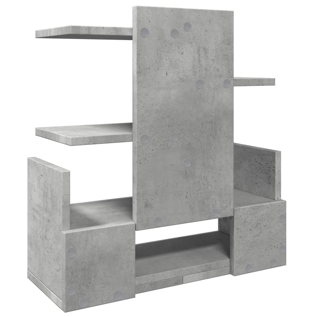 Desk Organizer Concrete Grey 49x20x52.5 cm Engineered Wood