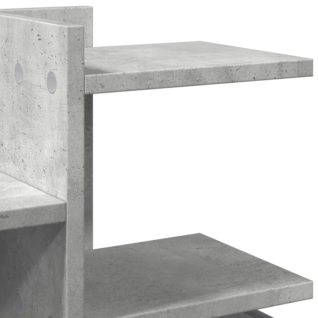 Desk Organizer Concrete Grey 49x20x52.5 cm Engineered Wood