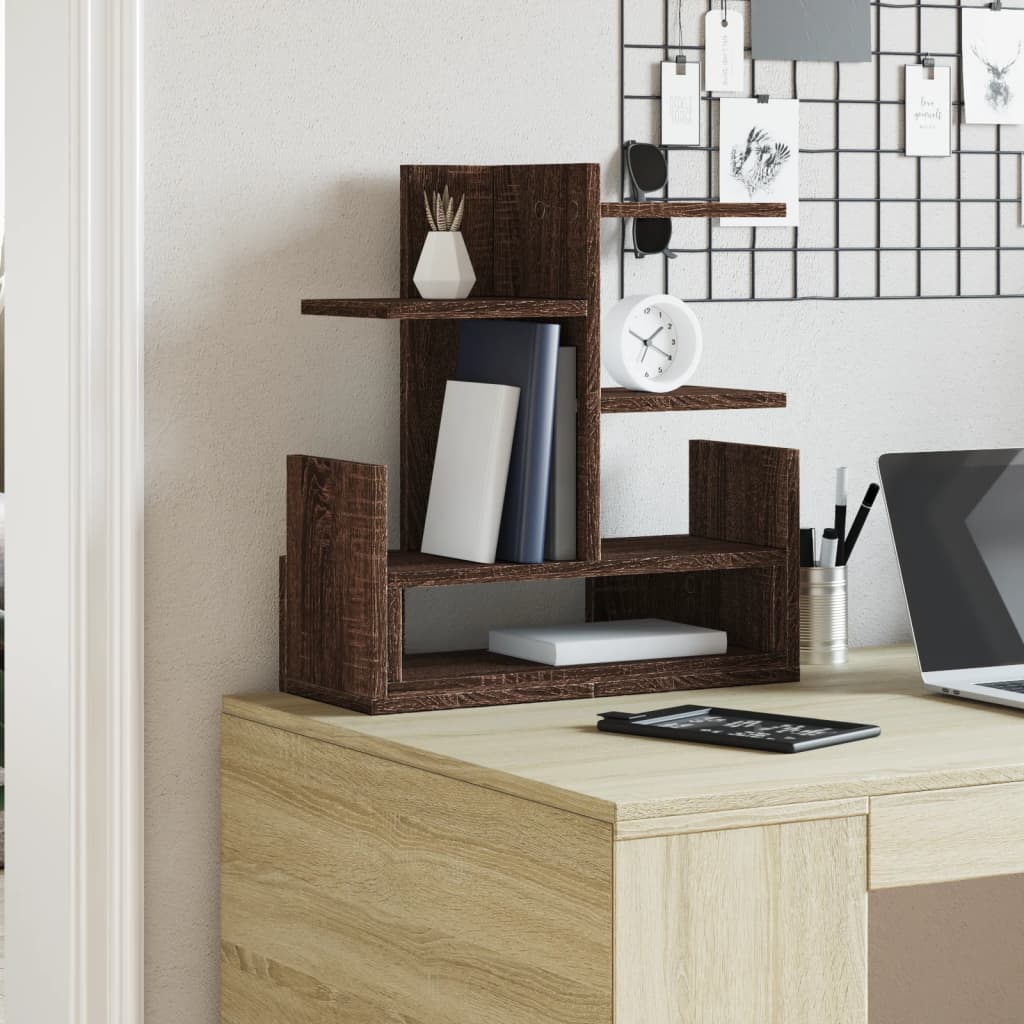 Desk Organizer Oak Effect 49x20x52.5 cm Wood Composite