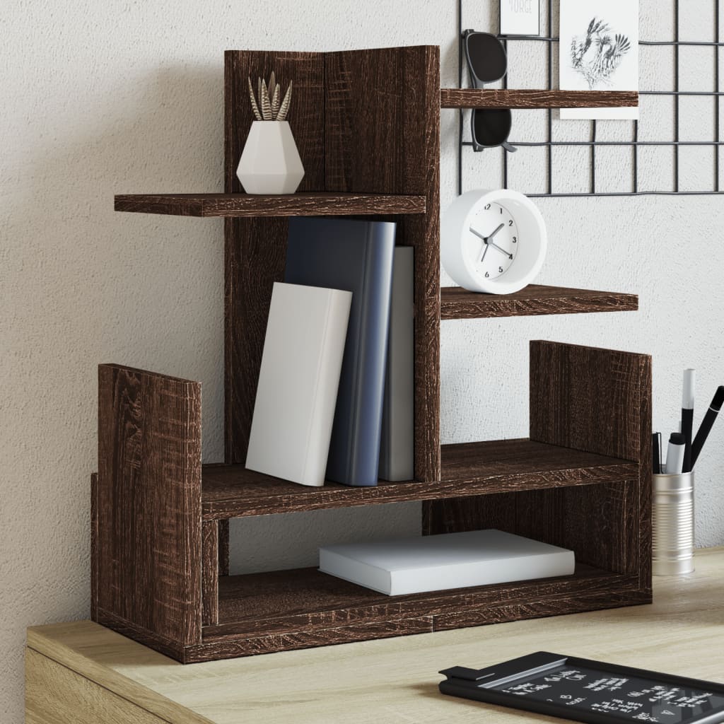Desk Organizer Oak Effect 49x20x52.5 cm Wood Composite