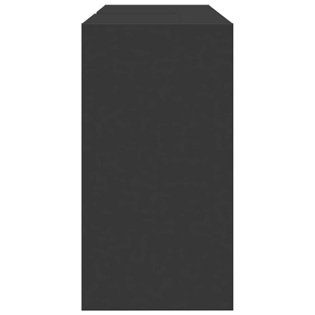 Waschbeckenunterschrank Schwarz 90x29x55 cm Holzwerkstoff