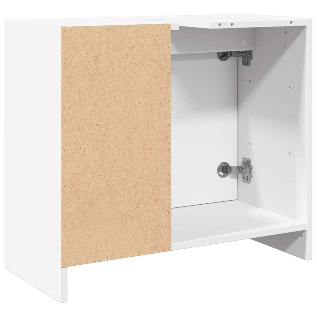 Waschbeckenunterschrank Weiß 63x29x55 cm Holzwerkstoff