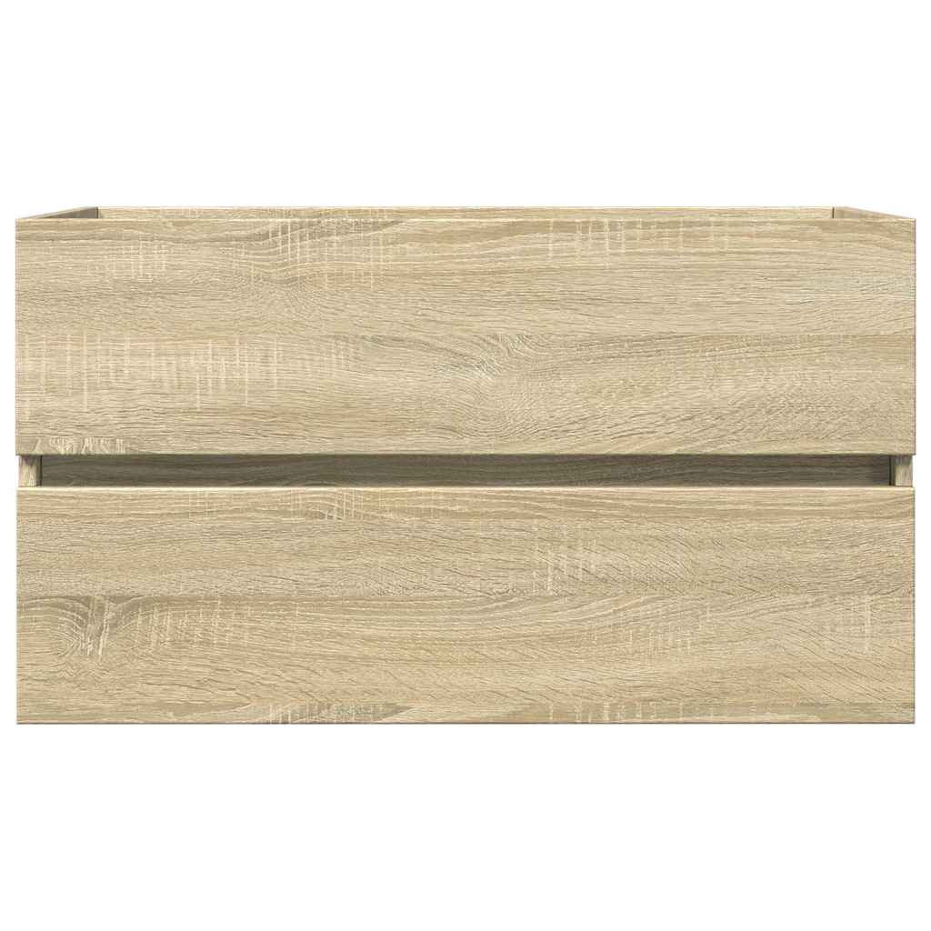 Waschbeckenunterschrank Sonoma-Eiche 80x38,5x45cm Holzwerkstoff