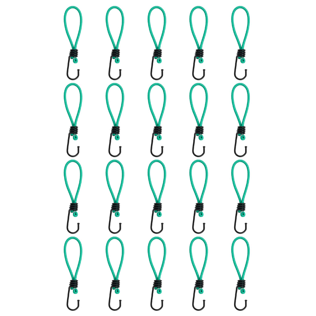 Bungee cords with hooks 20 pcs. 15 cm