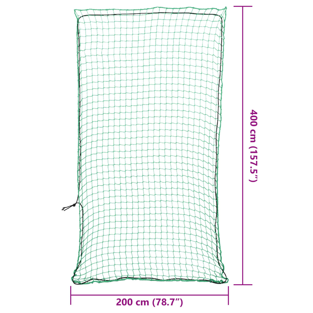 Trailer Net with Elastic Cord Green 4x2 m PP
