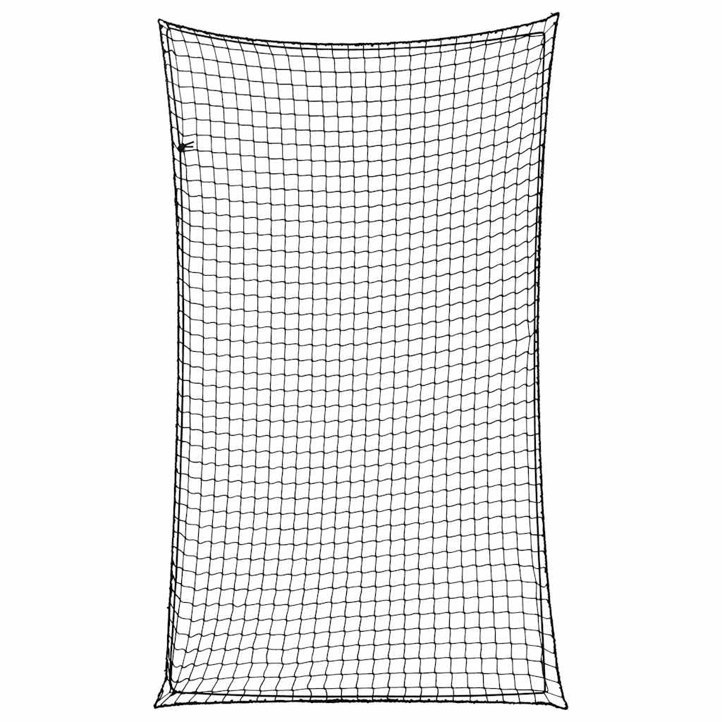 Anhängernetz mit Gummiseil Schwarz 2,1x1,25 m PP