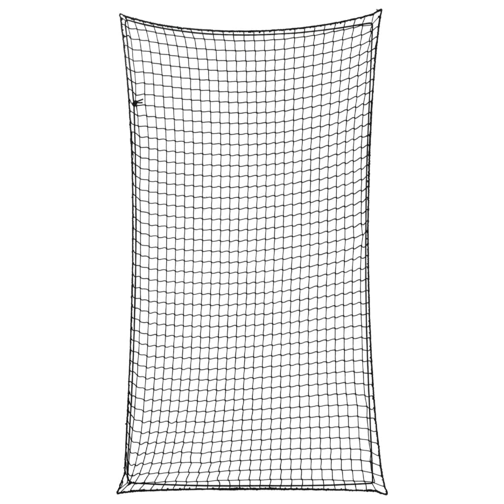 Filet de remorque avec tendeur élastique noir 2,7x1,5 m PP