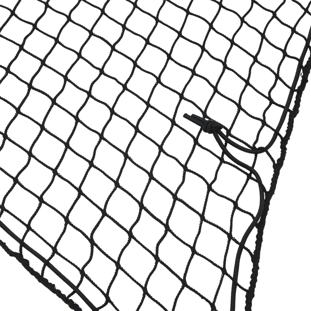 Filet pour remorque avec tendeur élastique noir 3x1,65 m PP