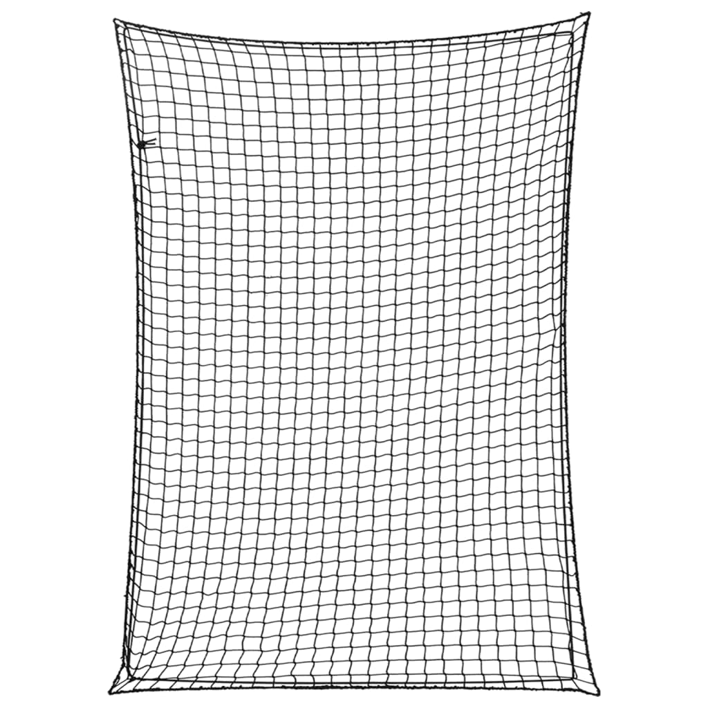 Filet de remorque avec tendeur élastique noir 3,5x2,5 m PP