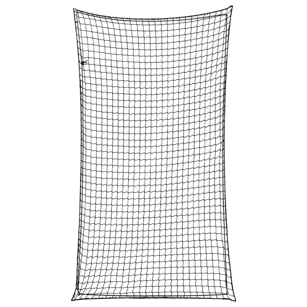 Filet de remorque avec tendeur élastique noir 4,5x2,5 m PP