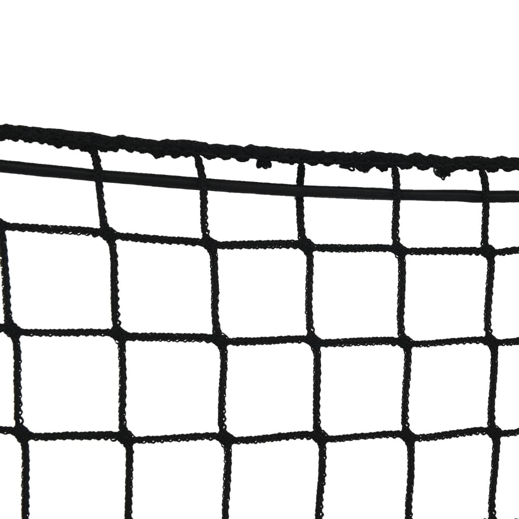 Filet de remorque avec tendeur élastique noir 4,5x2,5 m PP