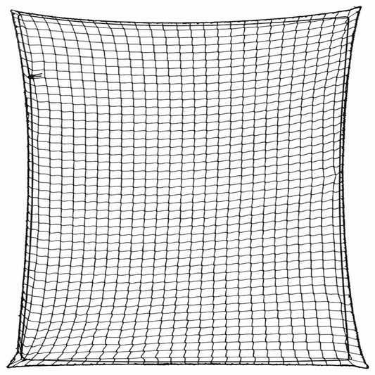Anhängernetz mit Gummiseil Schwarz 3x3 m PP