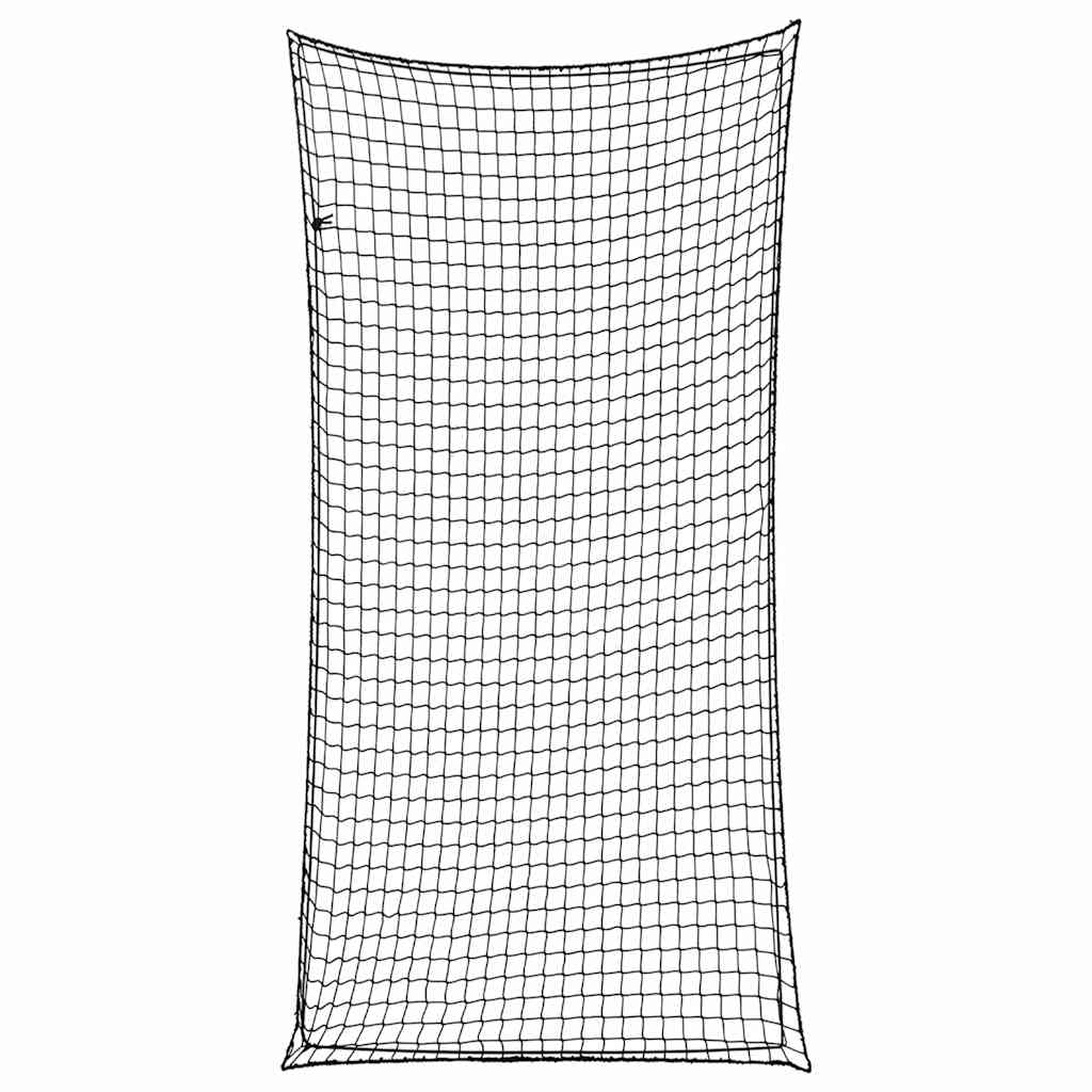 Anhängernetz mit Gummiseil Schwarz 6x3 m PP
