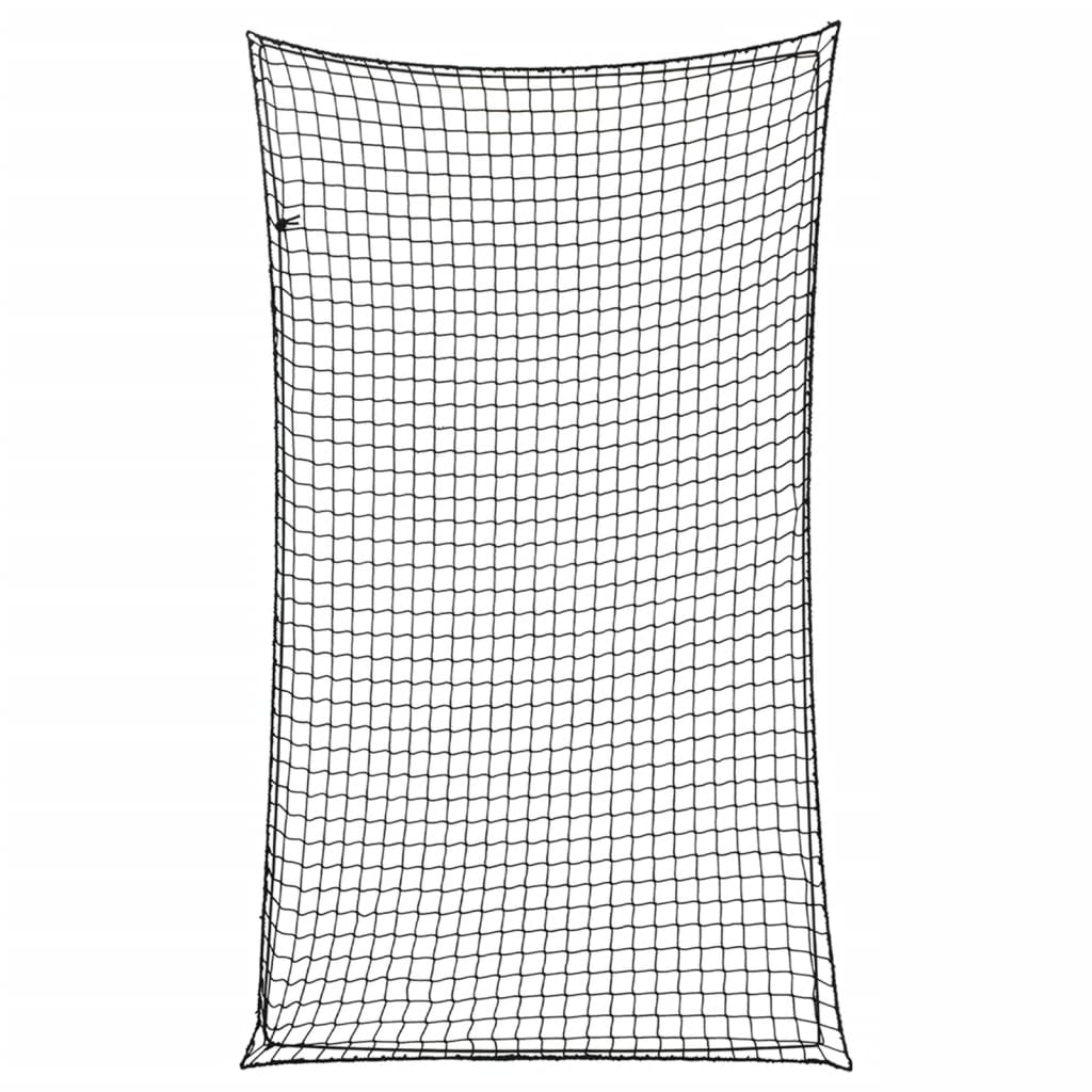 Filet de remorque avec corde élastique noir 6x3,5 m PP