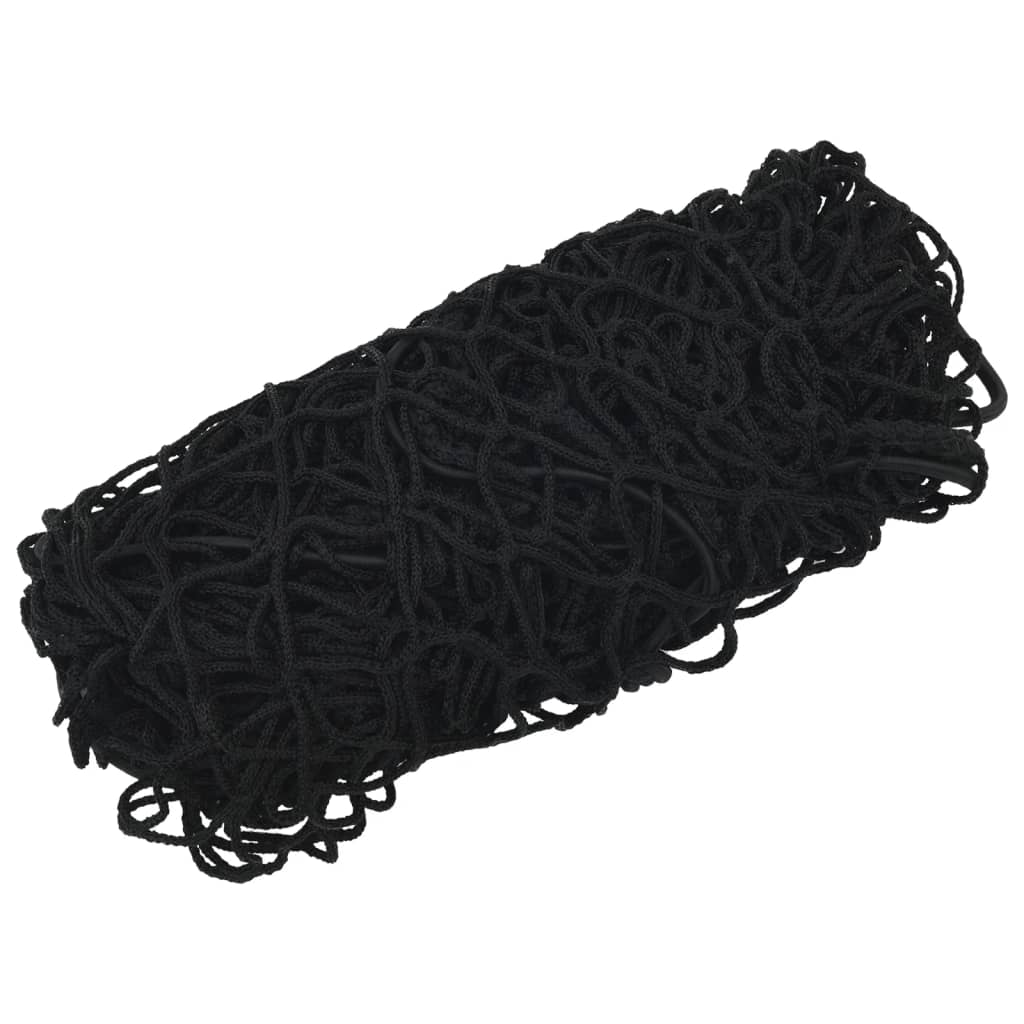 Filet de remorque avec corde élastique noir 6x3,5 m PP