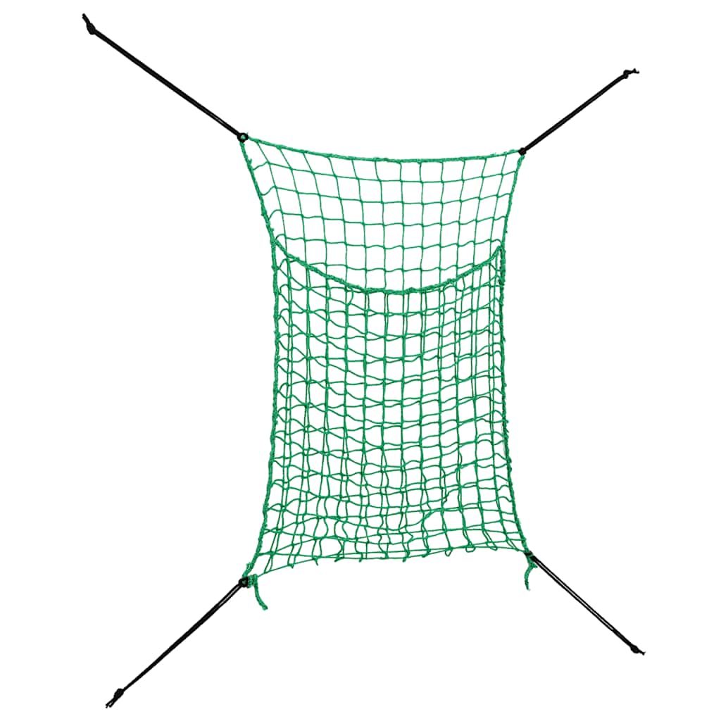 Heunetze 2 Stk. Rechteckig Grün 200x120 cm PP