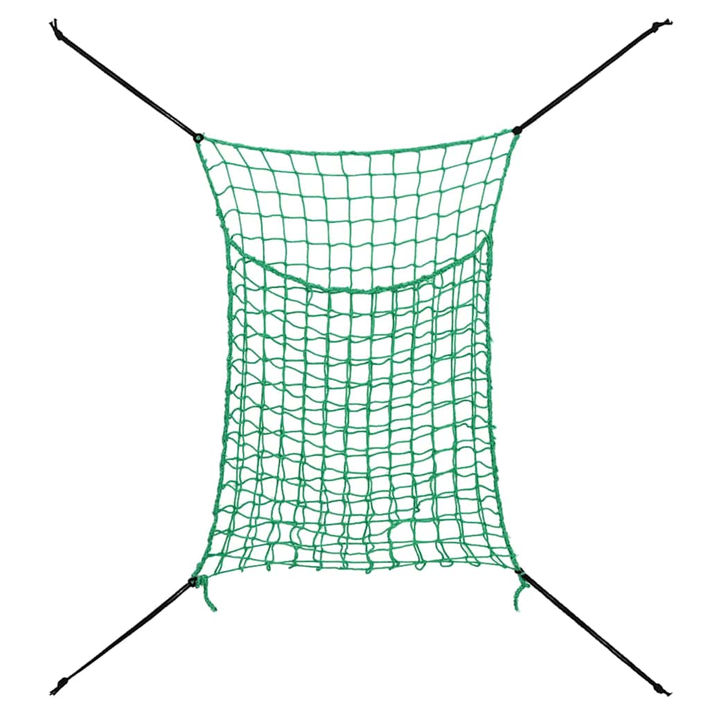 Heunetze 2 Stk. Rechteckig Grün 200x120 cm PP