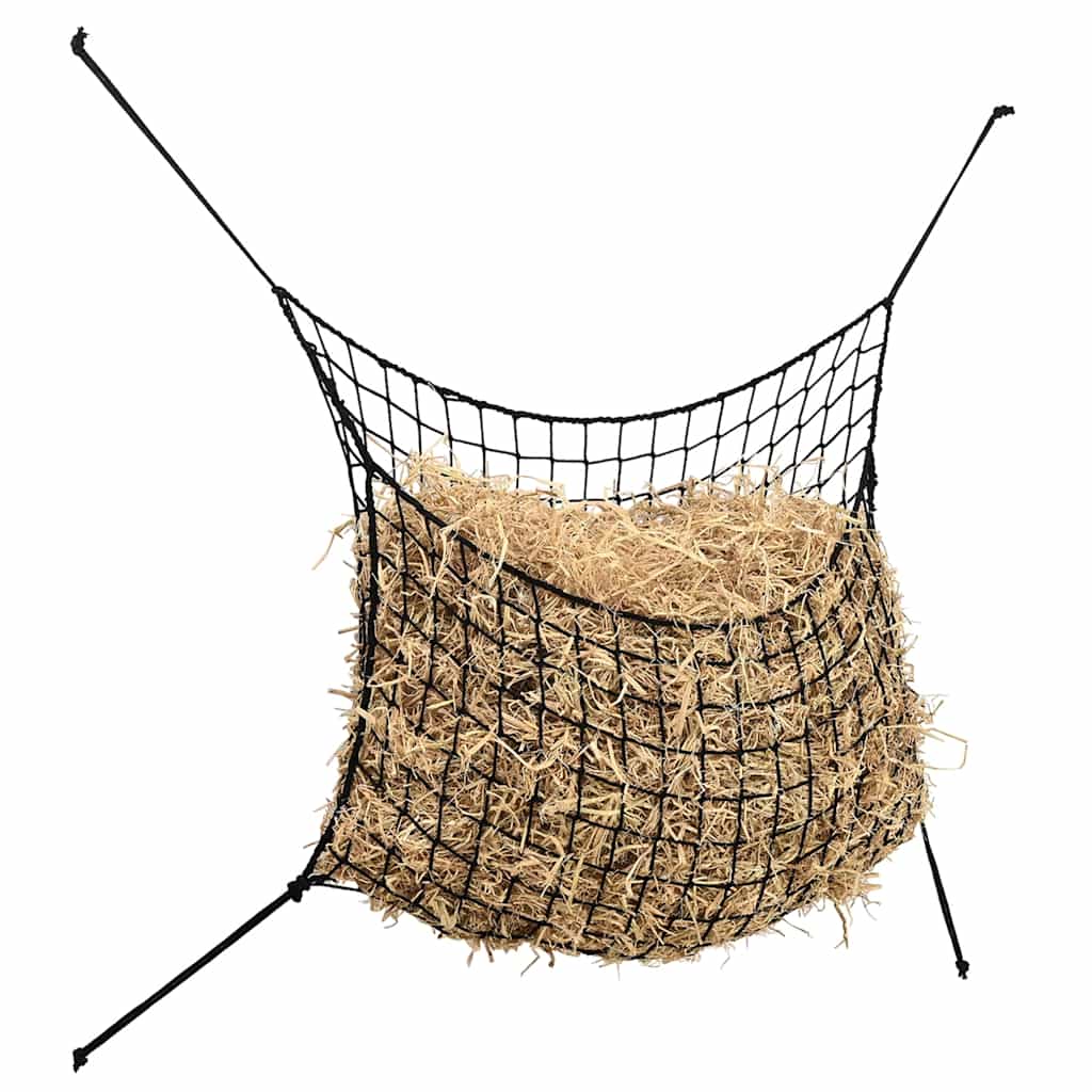 Heunetze 2 Stk. Rechteckig Schwarz 90x60 cm PP