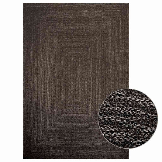 Teppich ZIZUR Anthrazit 200x290cm Jute-Optik Indoor und Outdoor