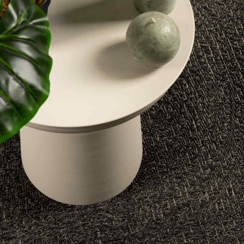 Teppich ZIZUR Anthrazit 80x250 cm Jute-Optik Indoor und Outdoor