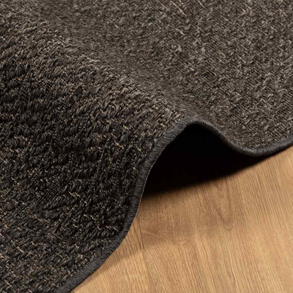 Teppich ZIZUR Anthrazit 80x250 cm Jute-Optik Indoor und Outdoor