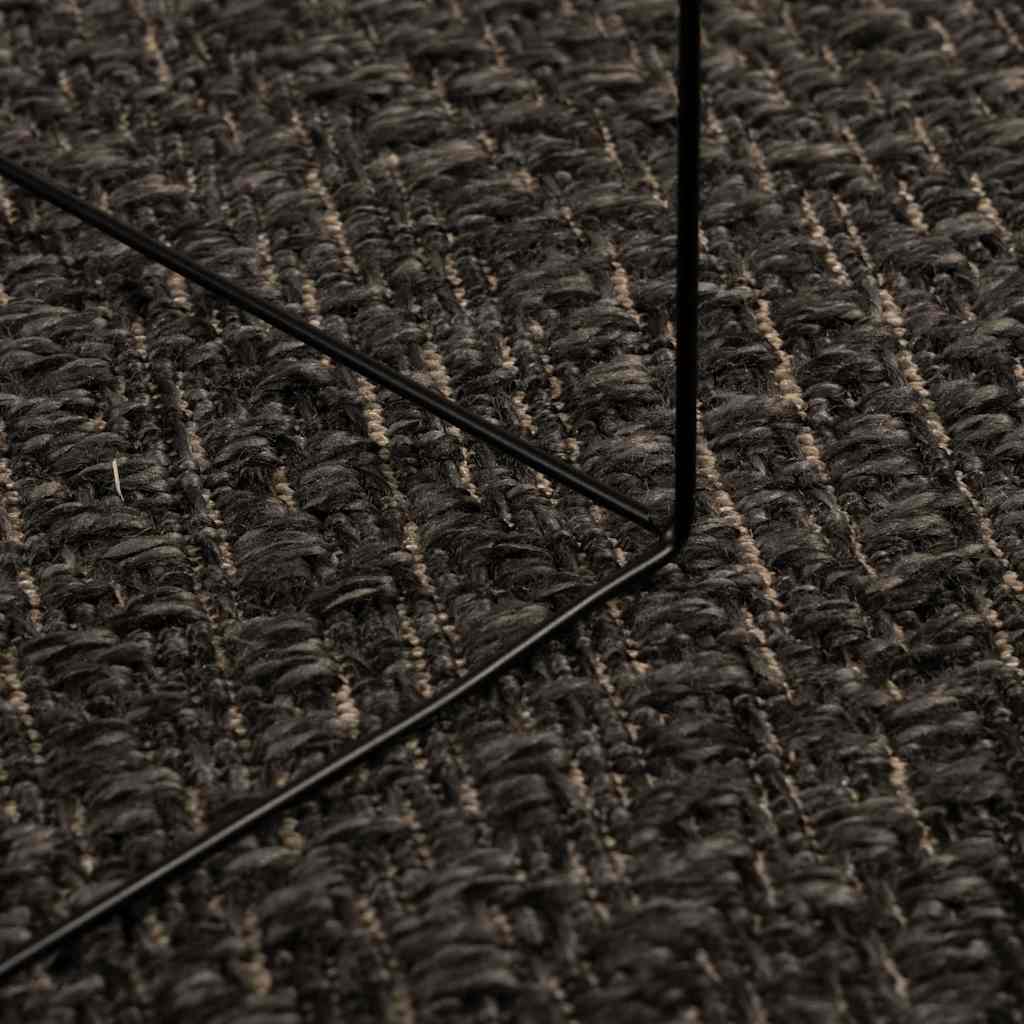 Teppich ZIZUR Anthrazit 140x200cm Jute-Optik Indoor und Outdoor