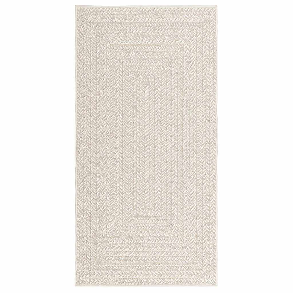 Carpet ZIZUR Cream 80x150 cm Jute look Indoor and Outdoor