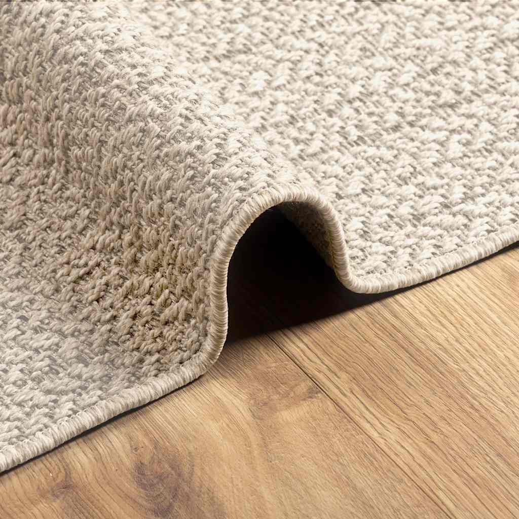 Carpet ZIZUR Cream 80x150 cm Jute look Indoor and Outdoor