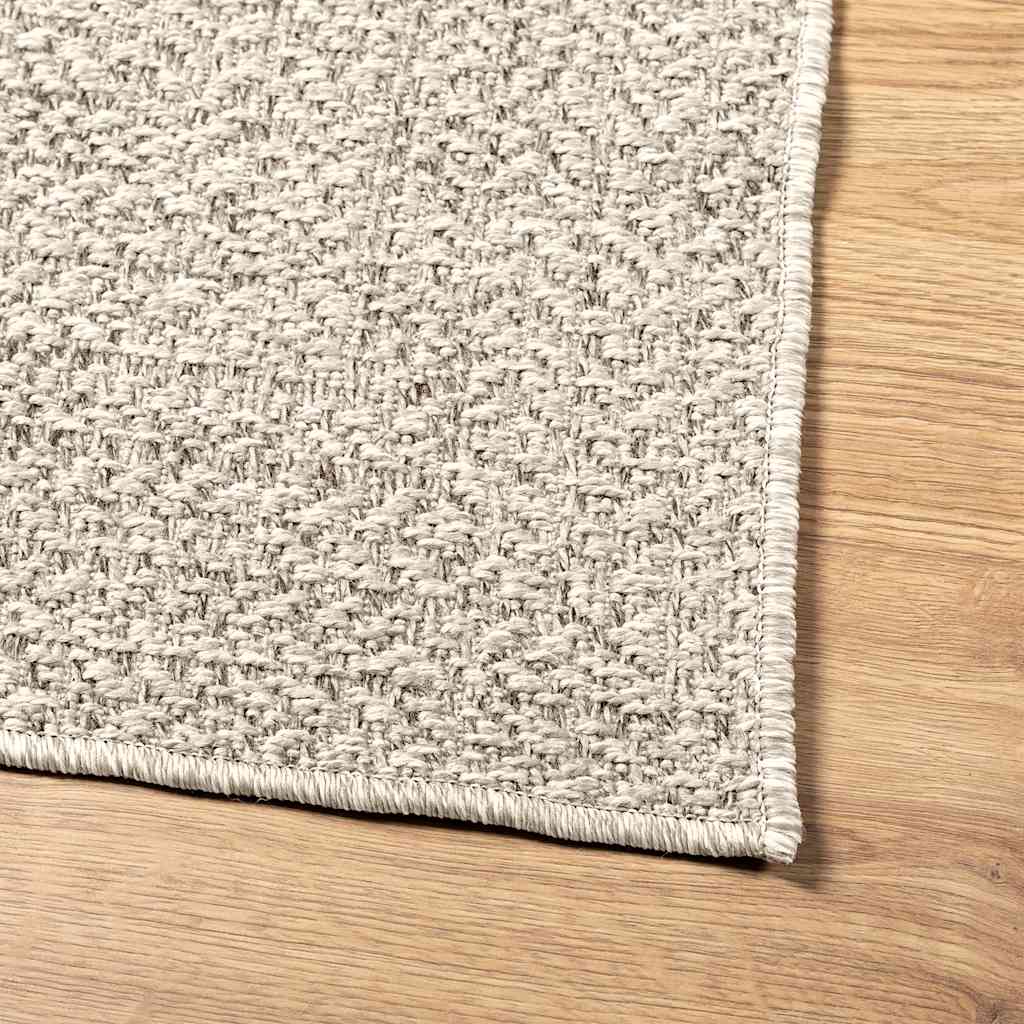 Carpet ZIZUR Cream 80x150 cm Jute look Indoor and Outdoor