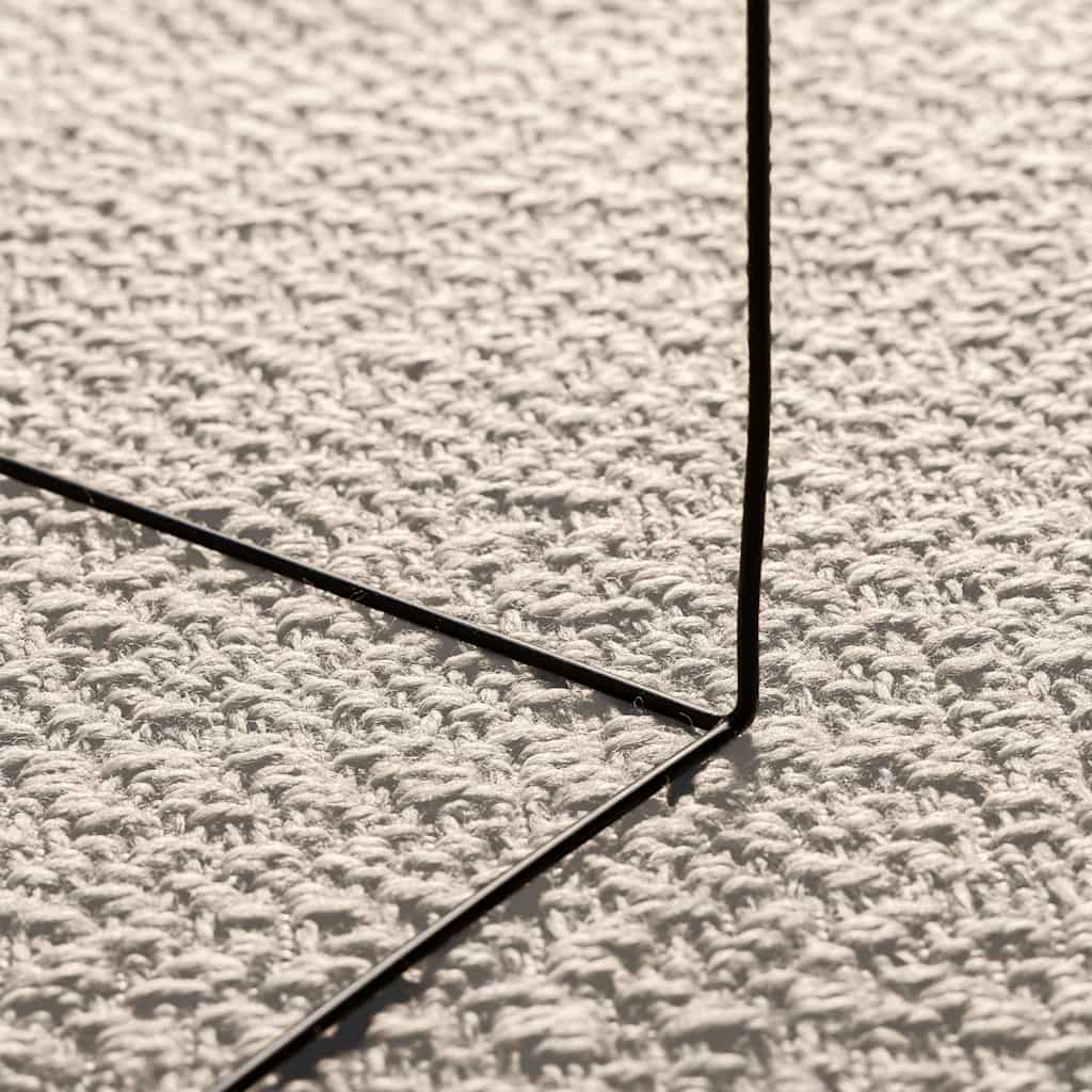 Tapis ZIZUR Crème 140x200 cm Effet jute Intérieur et Extérieur