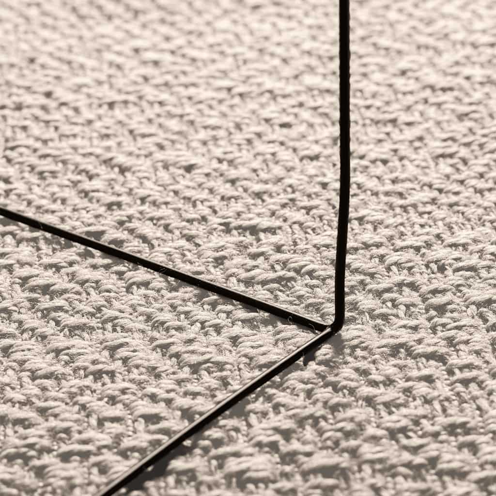 Rug ZIZUR Cream 200x200 cm Jute-look Indoor and Outdoor