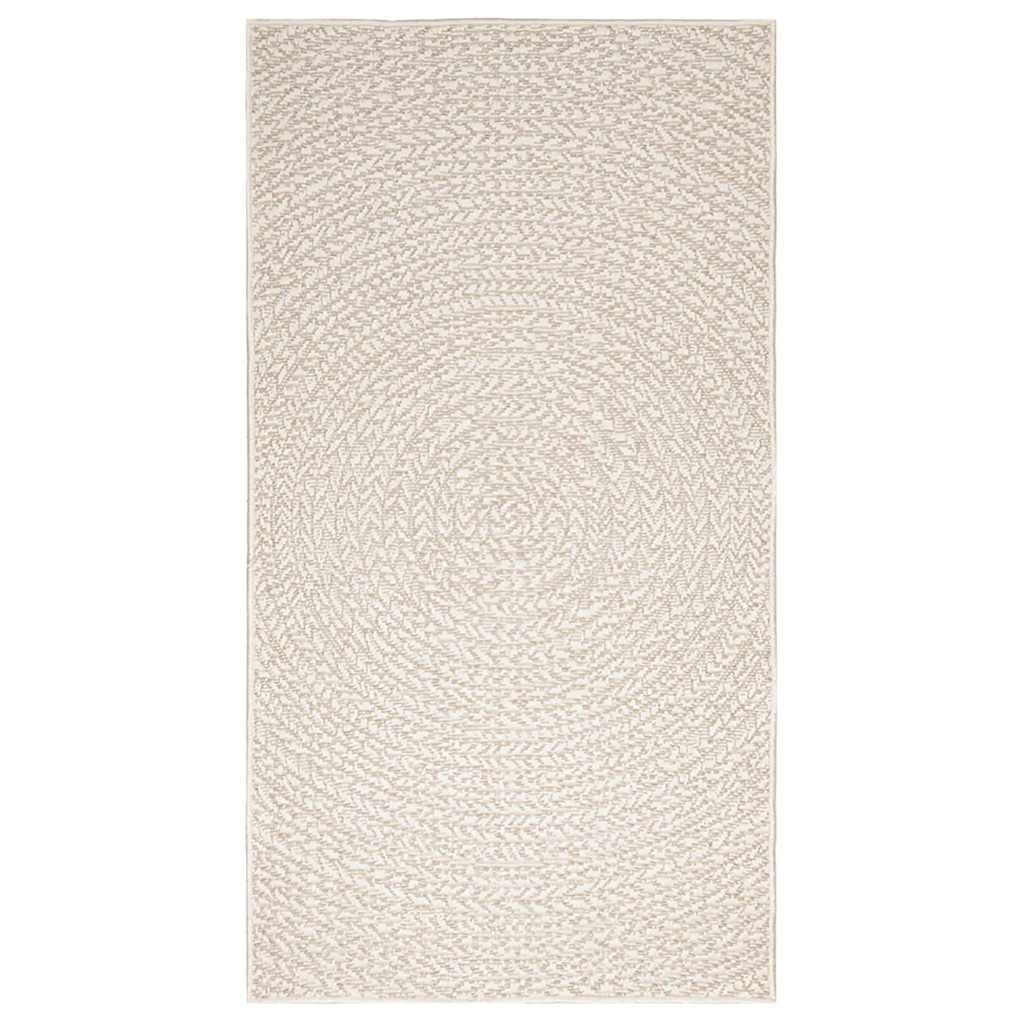 Tapis ZIZUR Crème 80x150 cm Effet Jute Intérieur et Extérieur