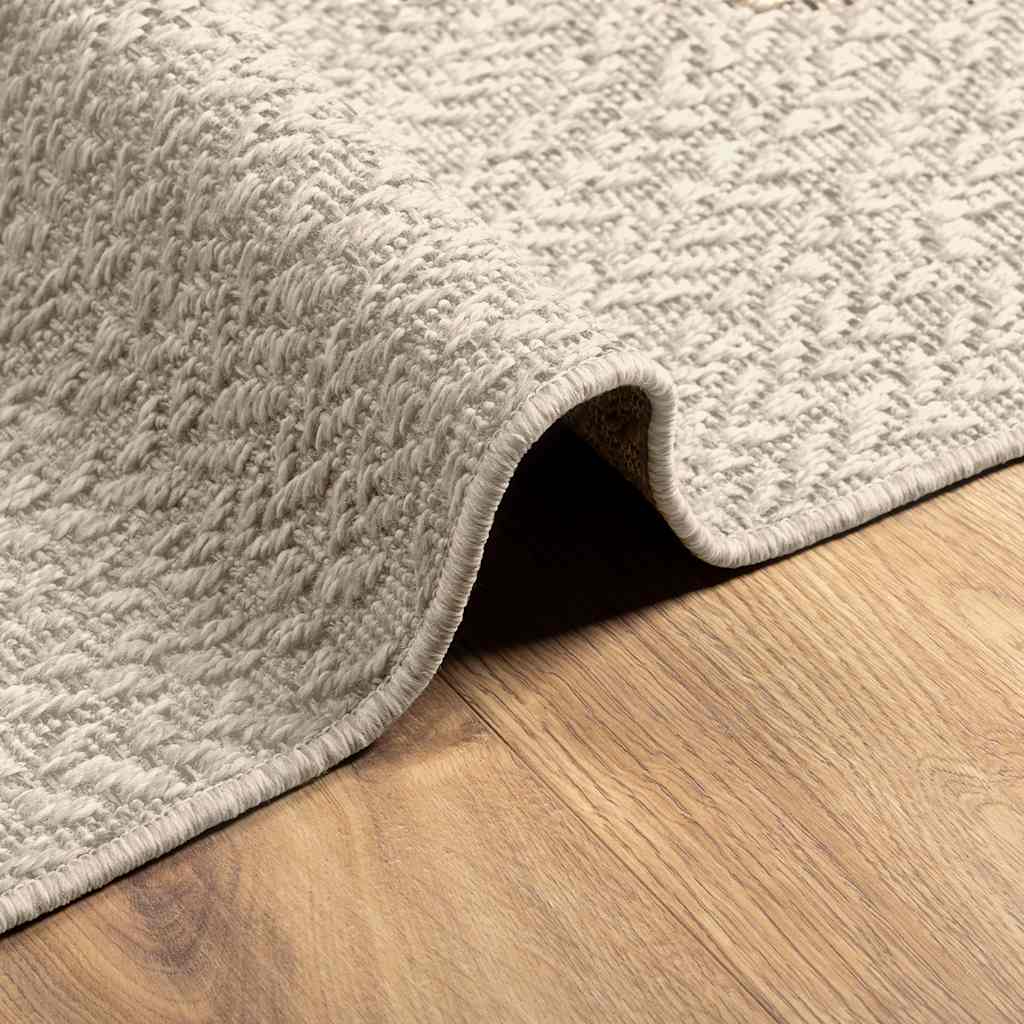 Carpet ZIZUR Cream 80x250 cm Jute look Indoor and Outdoor