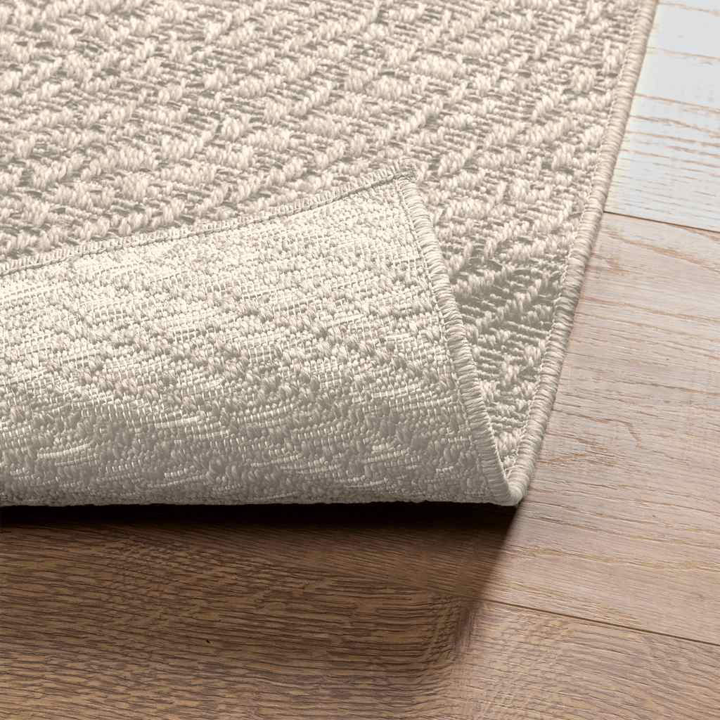 Carpet ZIZUR Cream 80x250 cm Jute look Indoor and Outdoor