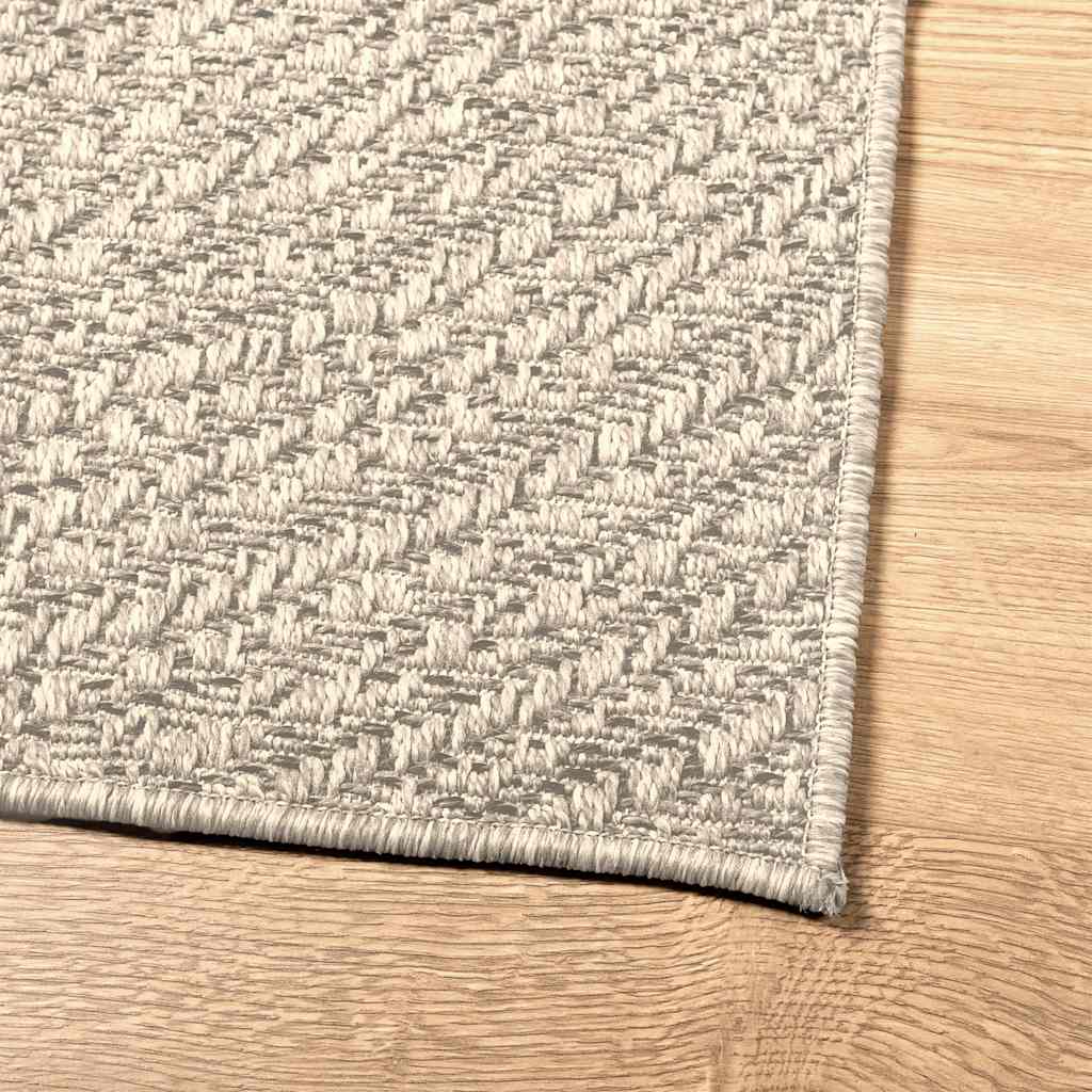Carpet ZIZUR Cream 80x250 cm Jute look Indoor and Outdoor
