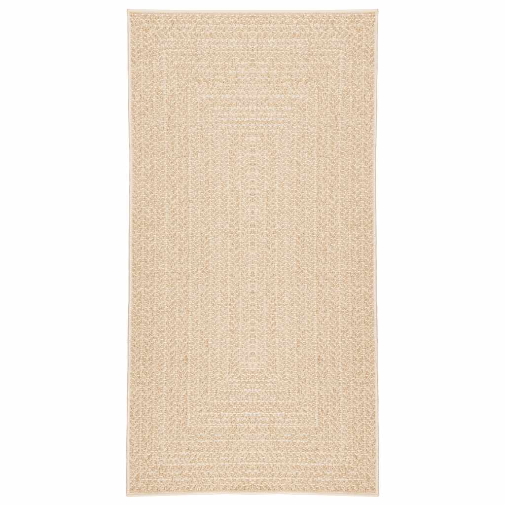 Tapis ZIZUR Beige 60x110 cm Effet jute Intérieur et extérieur