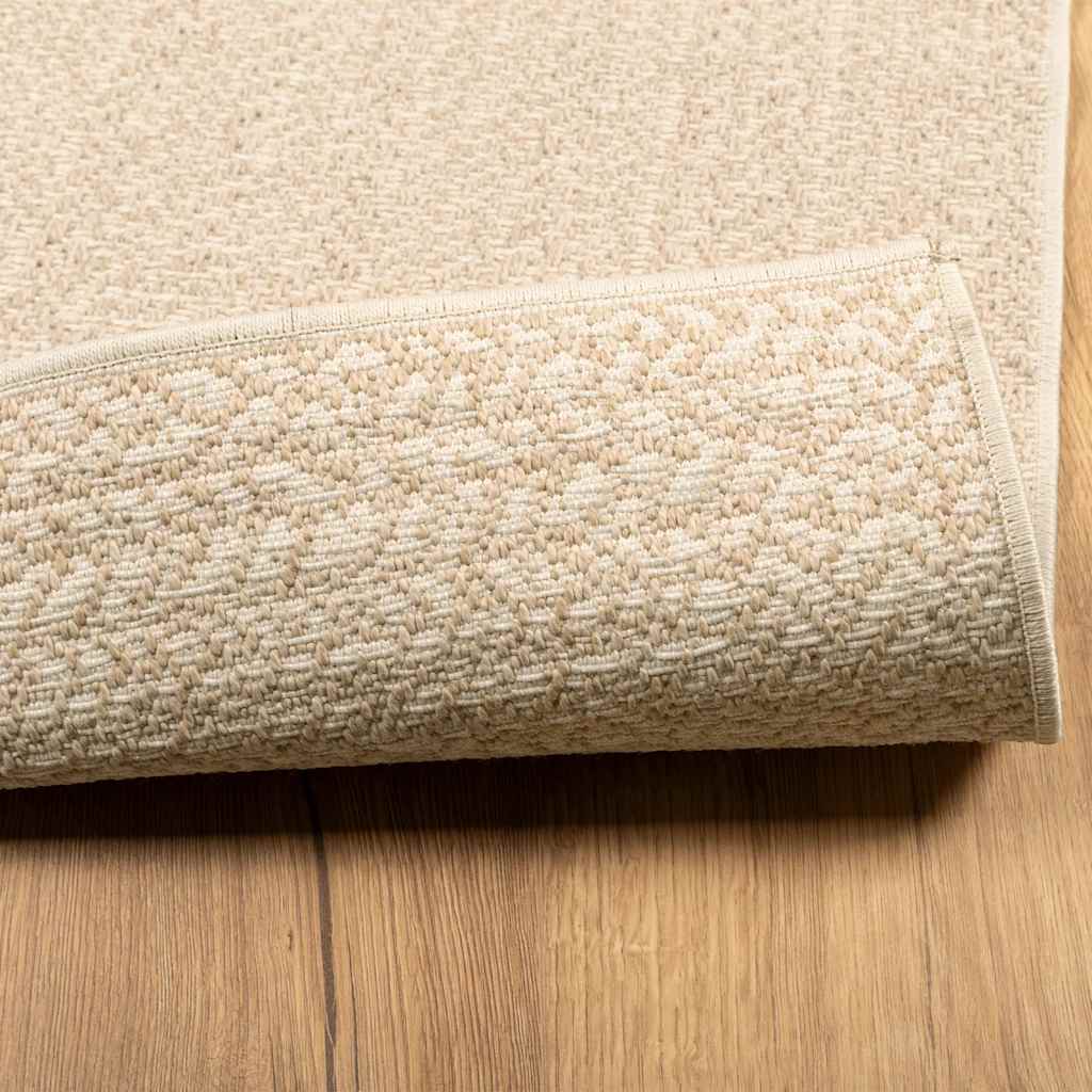 Tapis ZIZUR Beige 60x110 cm Effet jute Intérieur et extérieur