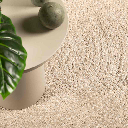 Tapis ZIZUR Beige 120x170 cm Aspect jute Intérieur et extérieur