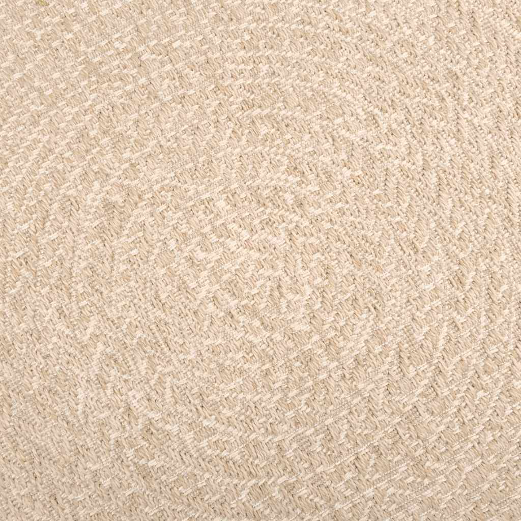ZIZUR Beige Rug 200x200 cm Jute Look Indoor and Outdoor