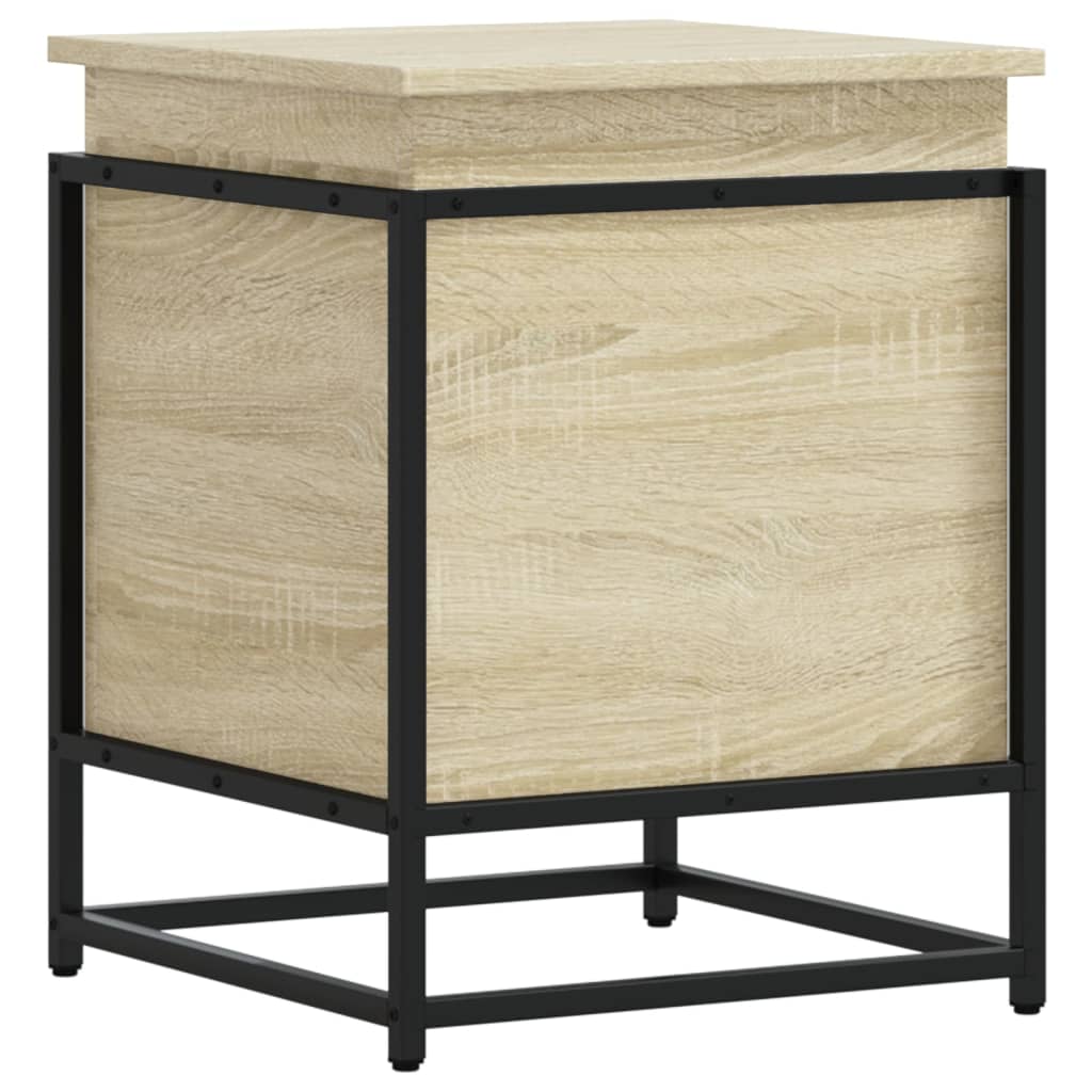 Storage box with lid Sonoma 40x40x51.5 cm Wood-based material